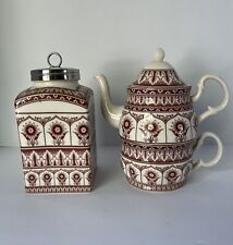 2006 Harry & David Tea For One with Matching Canister, Tea Pot & Cup- Great Gift picture