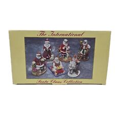 Set of 6 International Santa Claus Figurine Collection 2006 picture