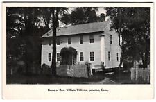 Home of the Honorable William Williams Lebanon CT Pastor Postcard picture