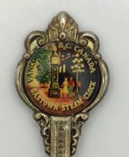 Gastown Steam Clock Vancouver B.C. Canada - Vintage Souvenir Spoon Collectible picture