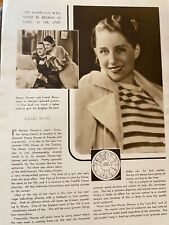 Norma Shearer, Dolores Costello, Double Full Page Vintage Pinup picture