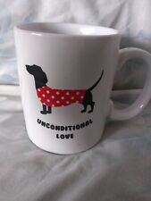 Dachshund Weiner Dog Sweater Unconditional Love Heart Ceramic Coffee Mug  Cup  picture