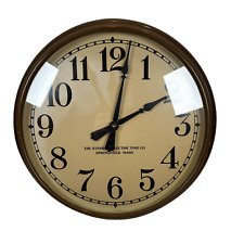 The Standard Electric Time Co. Springfield Mass - Vintage Electric Wall Clock picture