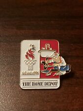 Vintage 1996 Home Depot Atlanta Olympics Plumber Lapel Pin picture