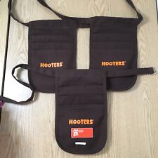 New Authentic Hooters Girl Uniform Brown Money Pouch With A Flaw & New Name Tag picture