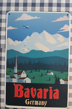 Bavaria/Germany Scenic Tin Plaque Sign picture