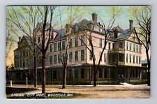 Waukesha WI-Wisconsin, Spring City Hotel, Advertising, Vintage Souvenir Postcard picture
