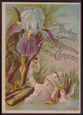 Downs Self-Adjusting Corset trade card 1880s F G Scribner Baldwin WI picture