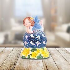 Little Fairy w/ Yellow Flowers LED Globe Statue 7.5