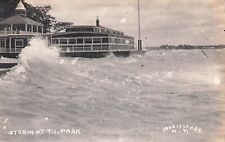 Storm at Thousand Island Park, 1000 Isles, New York, RPPC,  divided Back  (Y296) picture