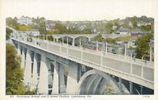 Rivermont Bridge and D Street Viaduct - Lynchburg VA, Virginia - Linen picture