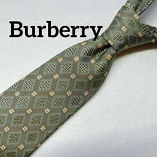 Burberry green tie men's brand logo picture