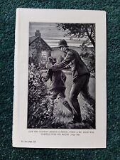 B4d Ephemera 1944 book picture a big hand was lapped over his mouth  picture