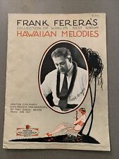 1940s Frank Ferera’s Hawaiian Melodies Sheet Music Vintage Girlie picture