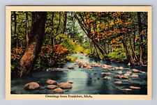 Frankfort MI-Michigan, General Lake Greetings, Antique, Vintage Postcard picture