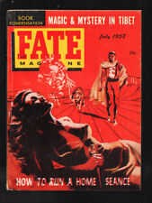Fate 7/1958-Clark-Magic & Mystery in Tibet-Surreal cover art-Flying Saucers-M... picture