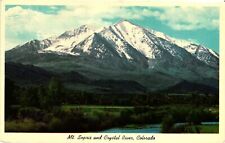 Vintage Postcard- Mt. Sopris and Crystal River, CO. picture