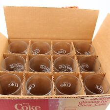 NOS Set of 12 1977 Vintage COCA COLA 75th Anniversary Glasses Collectible picture