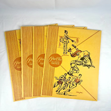 Vintage 1980s Pee-Chee All Season Portfolio Folders Mead #33170 Lot of 4 Orange picture