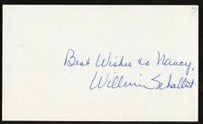William Schallert d2016 signed autograph 3x5 Cut American Actor Richard Diamond picture