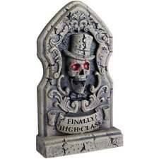 24 In. LED Animated Talking Lighted Tombstone Halloween Decoration 5123413 SIM picture