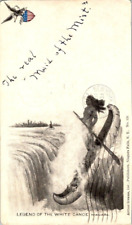 Vintage postcard - Legend Of The White Canoe Niagara Falls NY Patriotic- 1903 picture