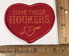 Vintage Love Those Hookers Headers Logo Patch Automotive Hot Rod NHRA Racing picture