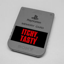 ITCHY, TASTY - Custom PlayStation 1 (PS1) Memory Card Sticker picture