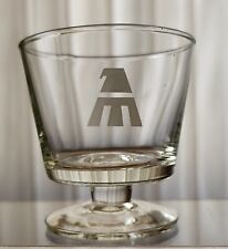 Vintage First Class Mexicana Airlines Logo 4oz Footed Cocktail Wine Glass picture