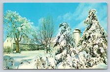 Winter Magic In the New England Countryside Vintage Postcard 0619 picture