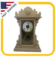 Vintage Mantel Clock  German Gingerbread Western 8day Gong Clock  picture