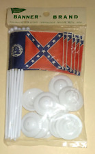 (12) Vintage 1960's Made in JAPAN Table Top Georgia State Flags- MINT in PACKAGE picture