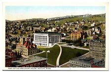 Antique Post Office and Court House, Rooftop View, Duluth, MN Postcard picture