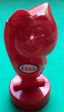 Vintage 1950's ESSO Oil Gas Mr. Drip Red Hard Plastic Coin Bank 6 1/2