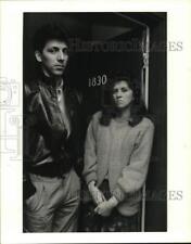 1986 Press Photo Houston-David Cornejo Jr. and sister Hilda mourn slain father picture