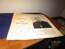 1968 Rev. Eugene O. Wright Montello Ave. Baptist Church Signed Record Album D.C. picture