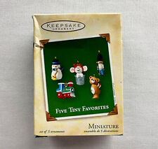 2002 Five Tiny Favorites  ~ Hallmark Miniature Ornament ~ Ultra Tiny picture