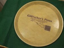 VINTAGE, GODFATHER'S PIZZA SERVING TRAY  * CAMWAY * PIZZA PARTY / PICNIC  picture