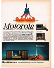 1966 Motorola Color TV Television Cabinet Console Vintage Ad  picture