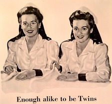 1942 John Hancock Life Insurance Boston Massachusetts Vintage Print Ad Twins picture