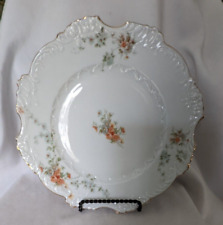 Antique Hermann Ohme Salad/Dessert Plates Gilded Decorative Trim 7.5 inches (6) picture