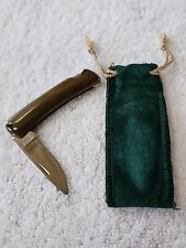 Buck 527 Green Wood Pocket Knife Preowned picture