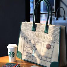Starbucks 2021NEW 50th Anniversary Limited Leisure Large Tote Bamboo Bag picture