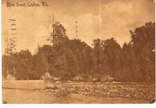 Grafton River Scene 1950 WI  picture