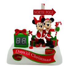 Gemmy Disney Days 'Til Christmas Mickey & Minnie Santa Claus Countdown Talking picture