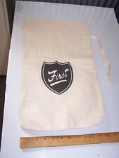 Large FIRST Financial Bank Cloth Deposit Bag - Indiana picture