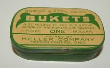 Vintage Bukets Keller Company Mechanicsburg Ohio Metal Medicine Tin picture