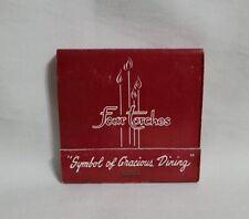 Vintage Four Torches Restaurant Matchbook Chicago Illinois Advertising Matches picture
