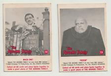 VINTAGE 1964 ADDAMS FAMILY TV SHOW SCANLENS DONRUSS TRADING CARDS 18 19 fester picture