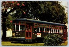Postcard New Orleans Street Car Trolley New Orleans Louisiana Chrome Unposted picture